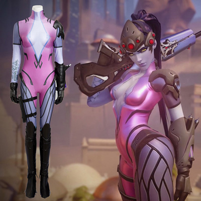 Ow Overwatch Emily Widowmaker Cosplay Hele Kjemmet t Kostymer Fult sett