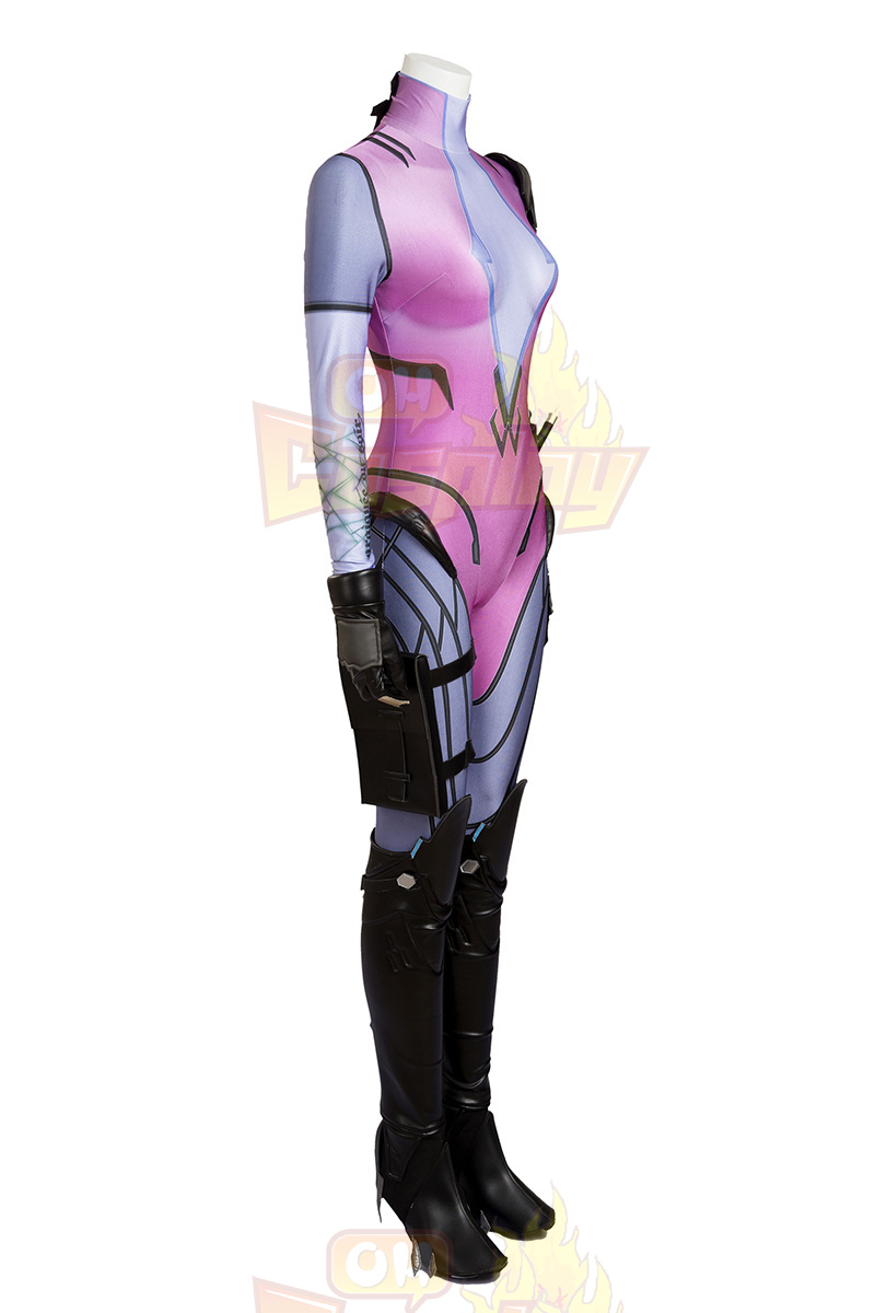 Fantasias de Ow Overwatch Emily Widowmaker Cosplay Ternos Zentai Conjunto Completo