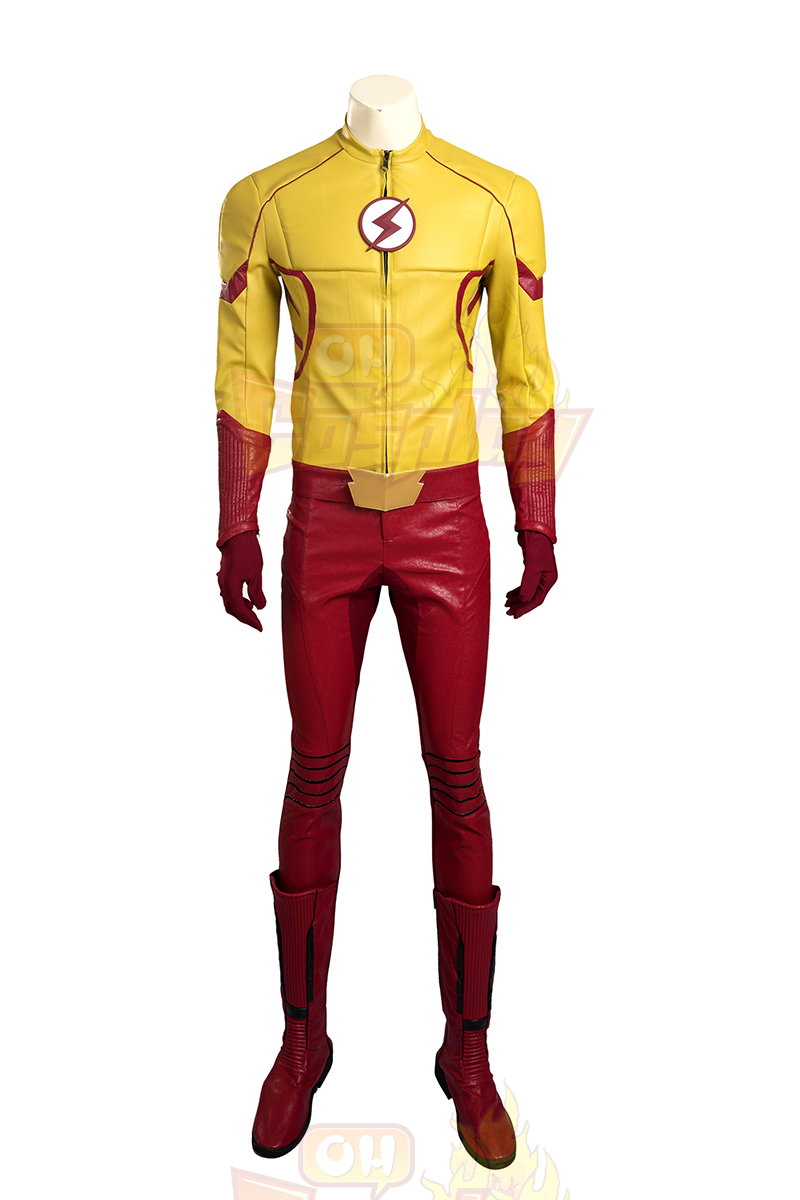 Flash New Man Yellow Cosplay Hele Kjemmet t Kostymer Halloween Kostymer
