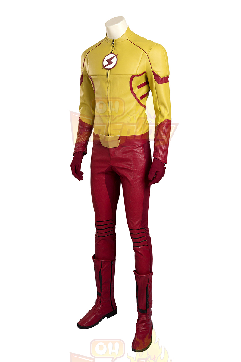 Flash New Man Yellow Cosplay Zentai Dräkt Karneval Kläder Halloween Karneval Kläder