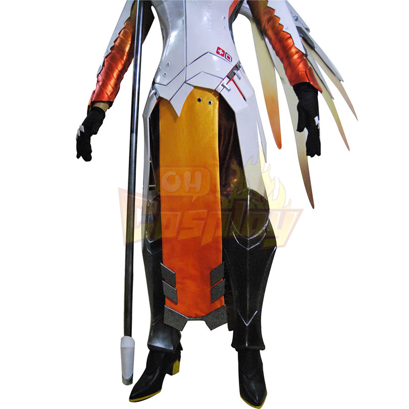 Deluxe Overwatch OW Mercy Cosplay Game Costumes Full Set