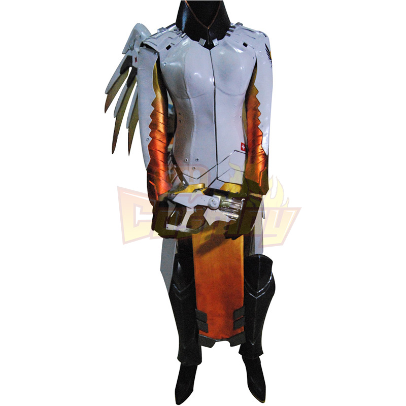 Deluxe Overwatch OW Mercy Cosplay Game Costumes Full Set [PPT-9999]
