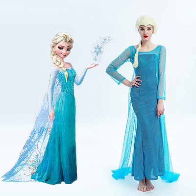 Sexig Lingerie Ice Blå Prinsesse Cinderella Verdensbok Week Fancy Kostymer Halloween Klær