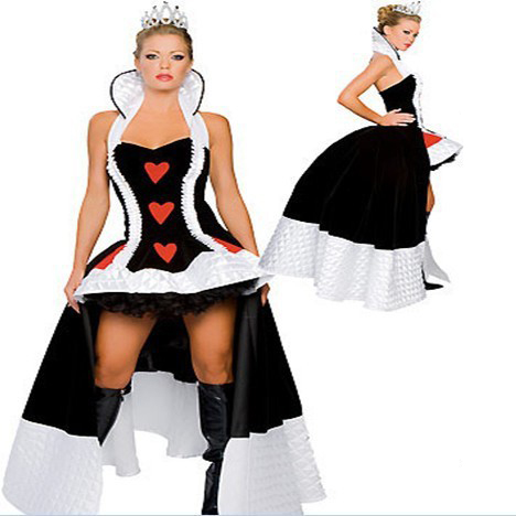 Enchanting Queen of Hearts Costume Cosplay Clothing