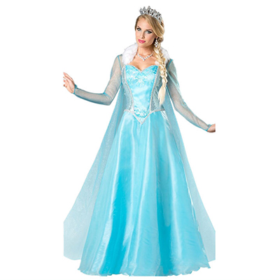 Cinderella Ballkjole Prinsesse Voksen Cosplay Kostymer Karneval