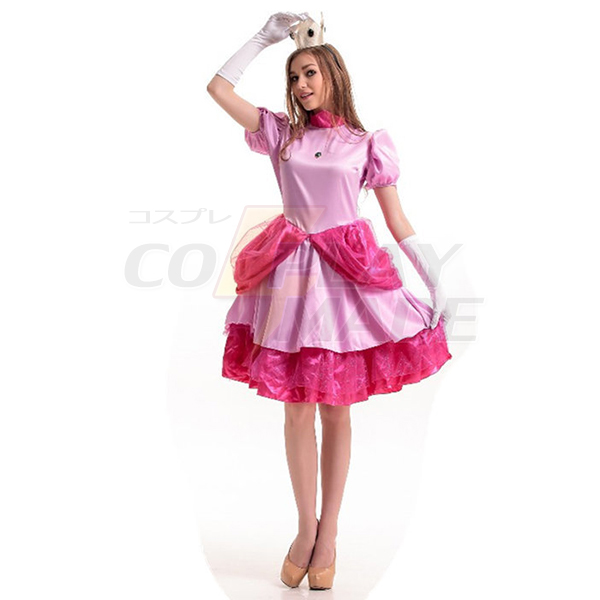 Popular Super Mario Bros.Princess Dress Halloween Cosplay Costume