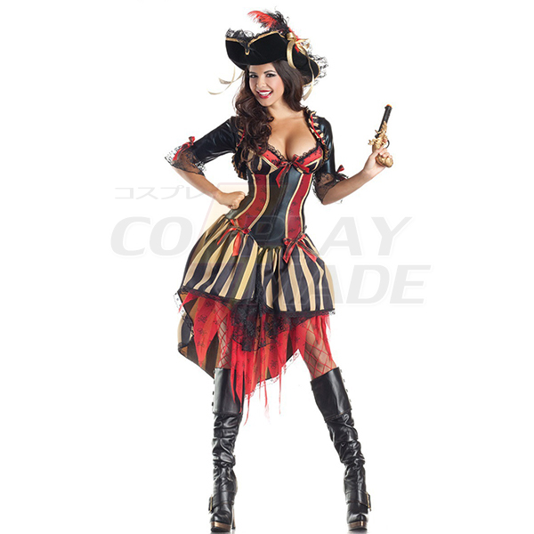 Voksen Sørøvers Of The Caribbean Dame Kjoler Kostume Halloween