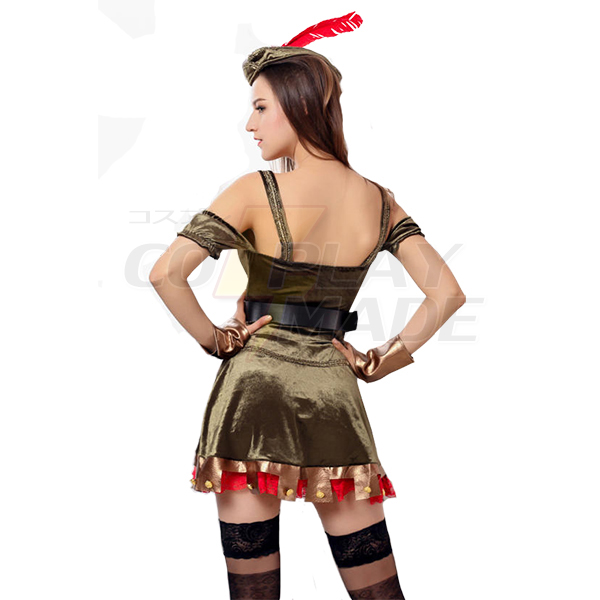 Sexy Woman Robin Costume Pirate Halloween Outfit