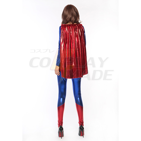 Dame Superman Cosplay Kostume Halloween Fastelavn