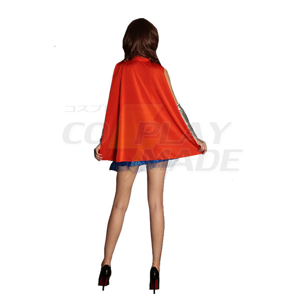 Sexy Superman Kostüme für Dame Kleider Halloween Cosplay Kostüme Rot