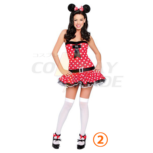 Sexet Mickeys Kostume Cosplay Halloween Tøj Fastelavn