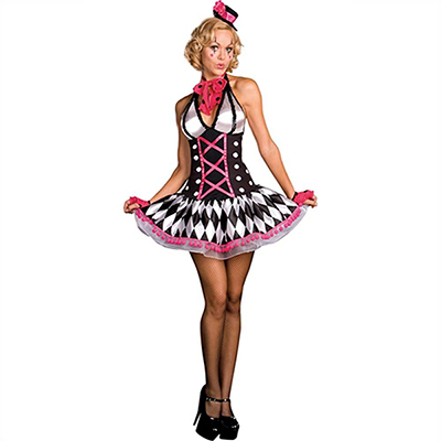 Populär Harley Quinn Kostymer/Dräkter Cosplay Halloween Karneval