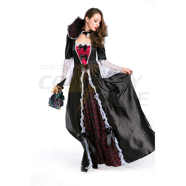 Dame Maleficent Evil Dronning Halloween Kostume Cosplay Fastelavn