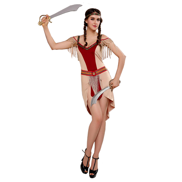 Rome Kvinde Warrior Superman Savage Native Kostume Halloween