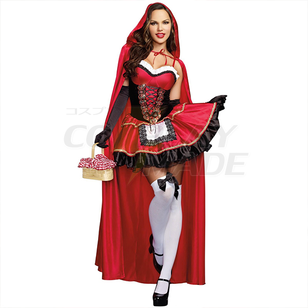 Rotkäppchen Lange Kleider Faschingskostüme Cosplay Kostüme Halloween