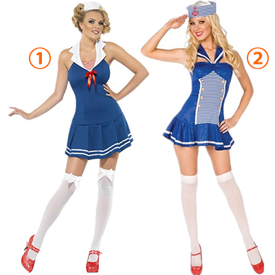 Cute Sailor Girl Outfit Halloween Costume Cosplay