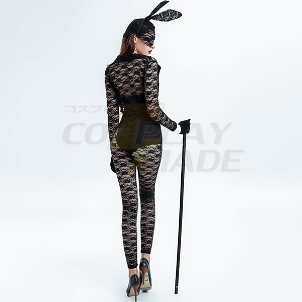 Sexet Lace Catwoman Uniform Fancy Kjole Cosplay Kostume Fastelavn