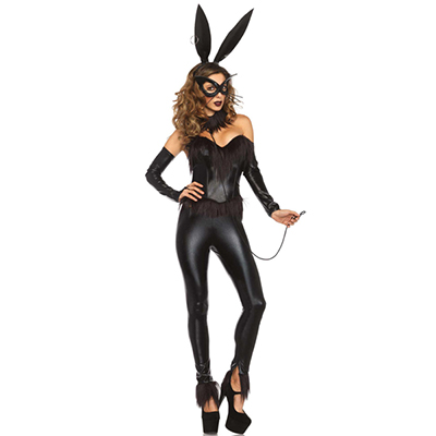 Bad Conejo común Sexy Mujeres Disfraz Cosplay Halloween Carnaval