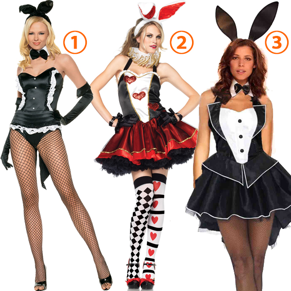 Playboy Kanin Kjoler Kanin Kostume Cosplay Halloween Fastelavn