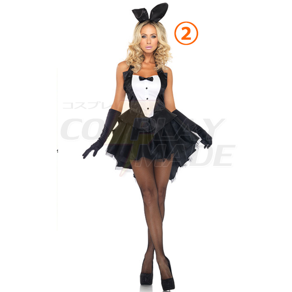 Plus Size Sexet Playboy Kanin Kostume Kanin Kjoler Halloween