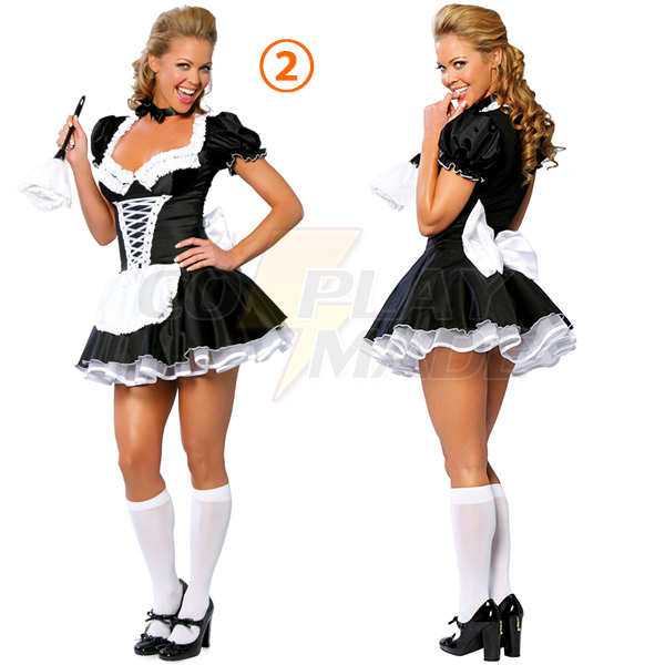 Erwachsene French Maid Kostüme Cosplay Kostüme Halloween