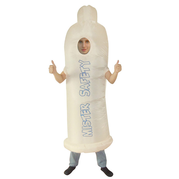 Adult Satey Inflatable Sexy Inflatable WILLY Penis Costume Dick Jumpsuit Halloween Cosplay