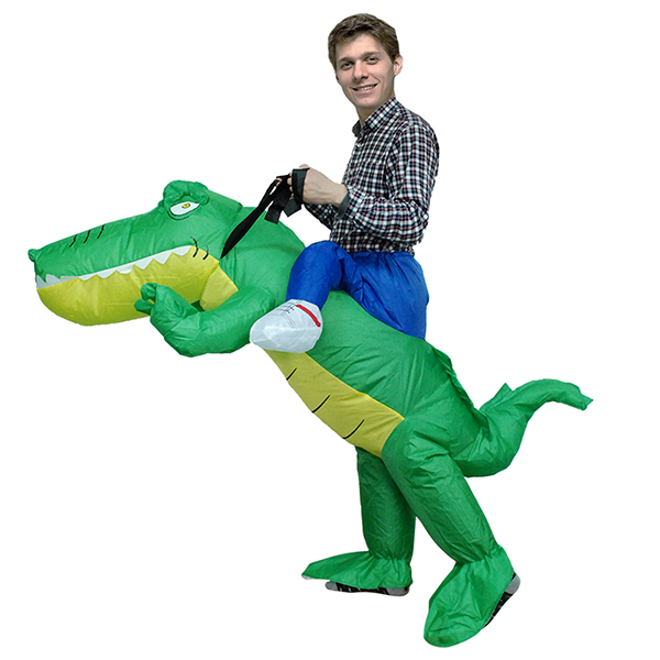 Adult Inflatable Carry Me Crocodile Costume Cosplay Outfit