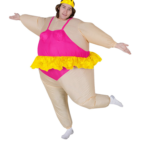 Voksen Oppblåsbar Carry Me Ballerina Kostymer Cosplay Antrekk Karneval