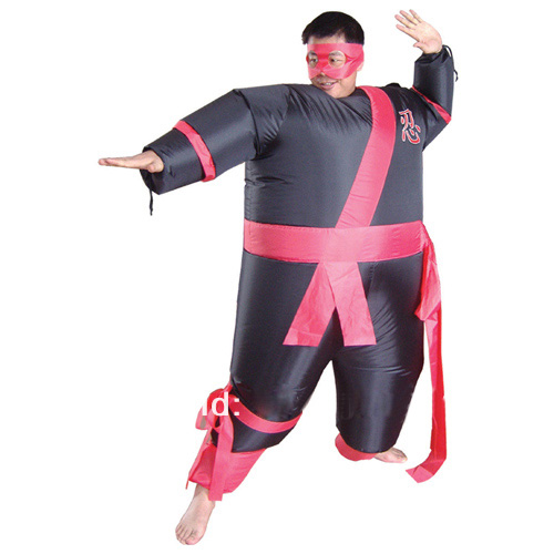Voksen Oppustelig Samurai Kostume Sjov Ninja Halloween Cosplay