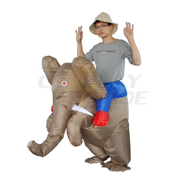 Voksen Oppustelig Elefant Kostume Halloween Cosplay Fastelavn