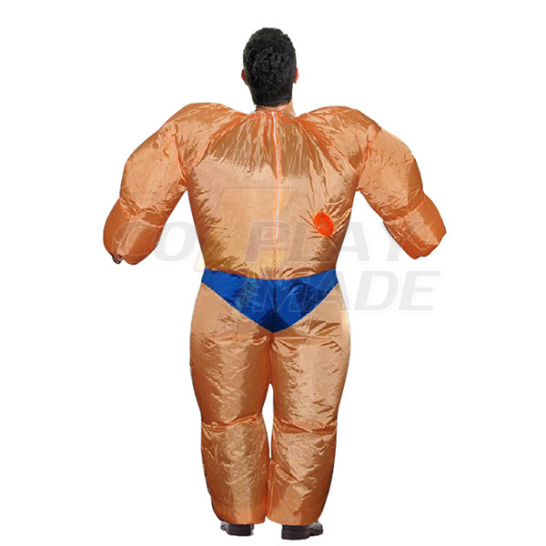 Adulto Inflable Hombre Musculoso Disfraz Halloween Cosplay Carnaval