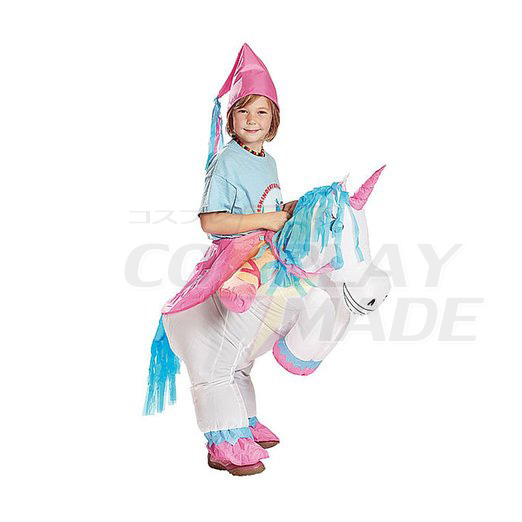 Børnene Oppustelig Enhjørning Kostume Halloween Børn Cosplay Fastelavn