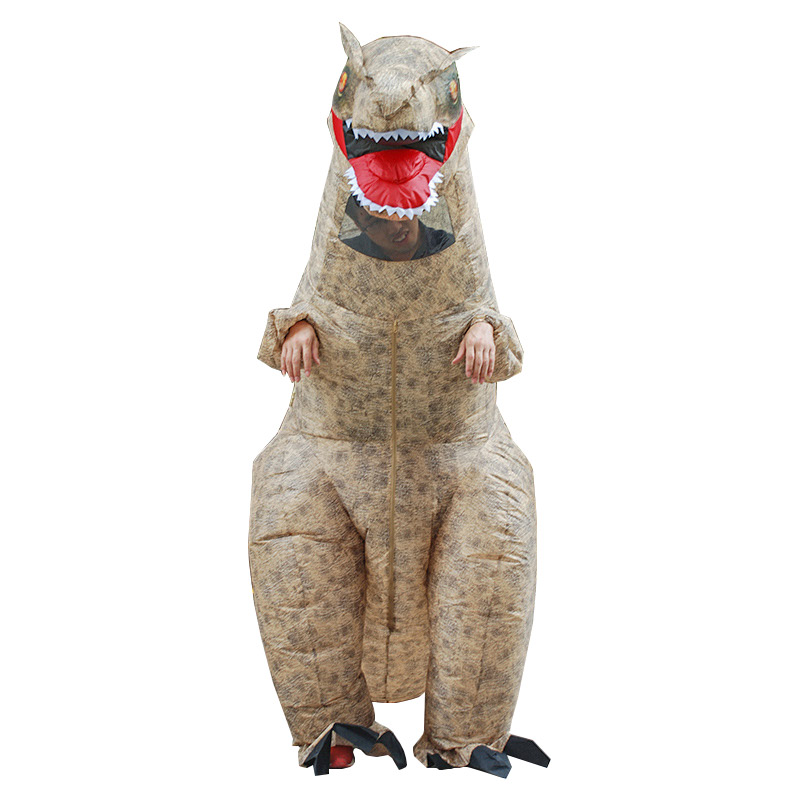 New T-rex Inflatable Mens Costume Dinosaur Womens Halloween