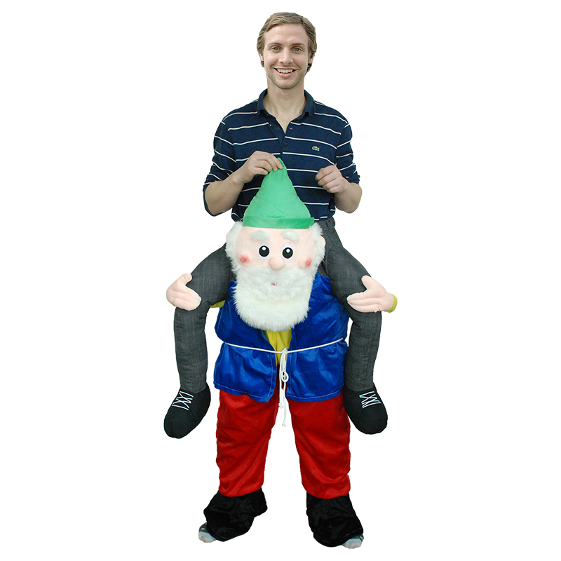 Voksen Carry Me (Ride On) Kostume Gnome Mascot Bukser Fastelavn Halloween