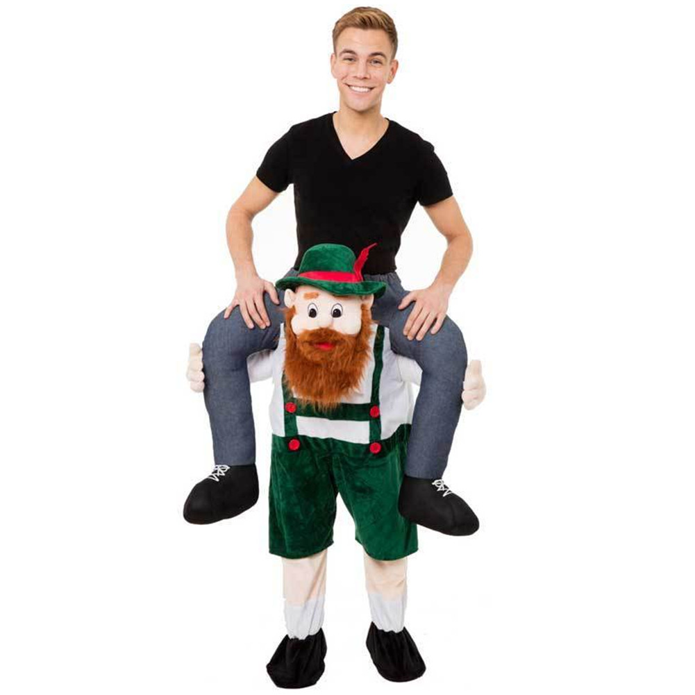 Adult Carry Me (Ride On) Costume Bearded Mascot Pants – One Size