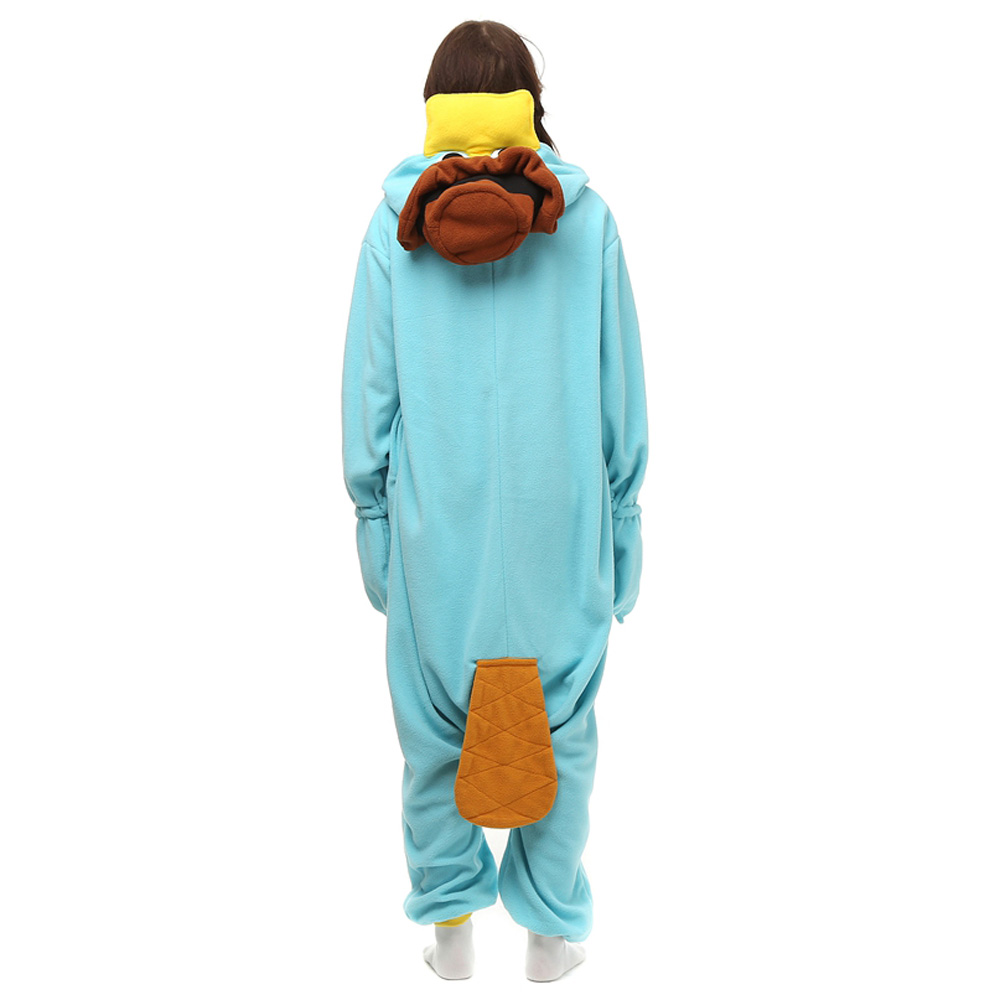 Næbdyret Perry Kigurumi Kostume Fleece Pyjamas Onesie