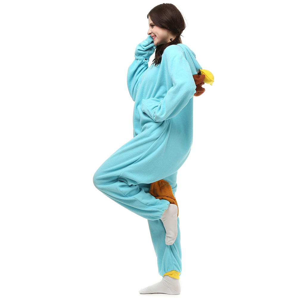 Perry The Platypus Kigurumi Kostuum Unisex Vlies Pyjama Onesie