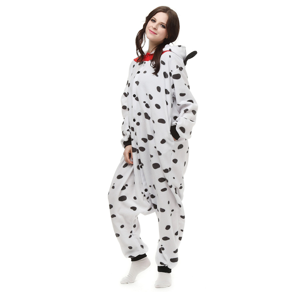 Spotty Dog Kigurumi Kostume Fleece Pyjamas Onesie