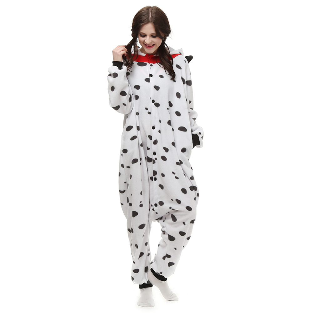 Spotty Dog Kigurumi Kostume Fleece Pyjamas Onesie