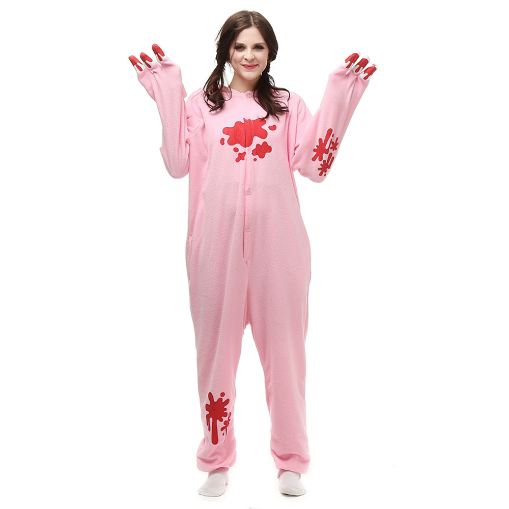 Gloomy Bear Kigurumi Kostuum Unisex Vlies Pyjama Onesie