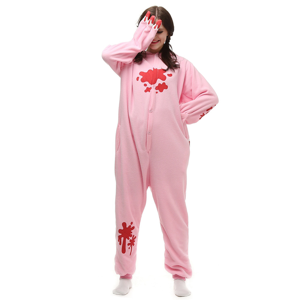 Düsterer Bär Kigurumi Kostüme Unisex Vlies Pyjama Gymnastikanzug/Einteiler