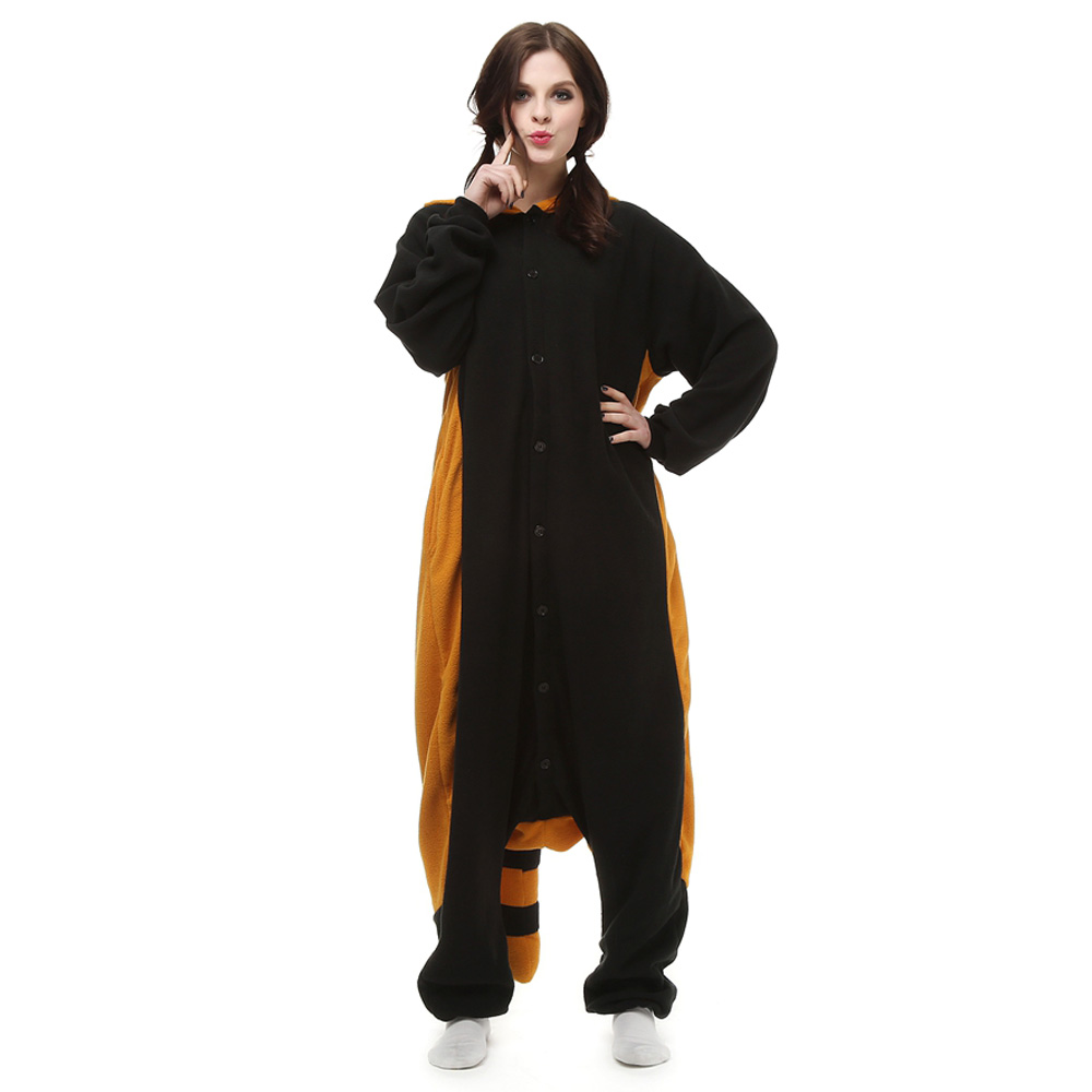 Almindelig Vaskebjørn Kigurumi Kostume Fleece Pyjamas Onesie