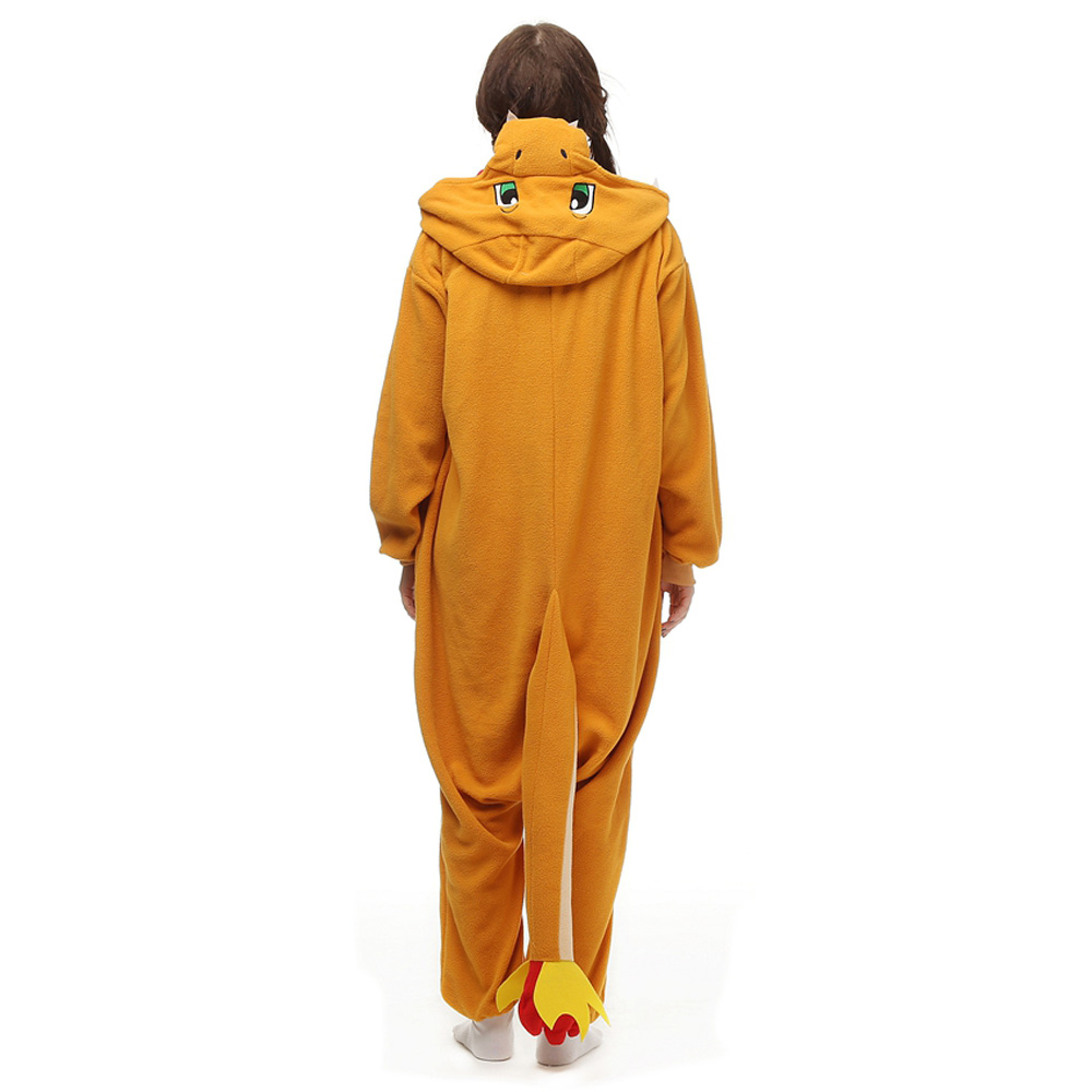 Ild Drage Kigurumi Kostume Fleece Pyjamas Onesie