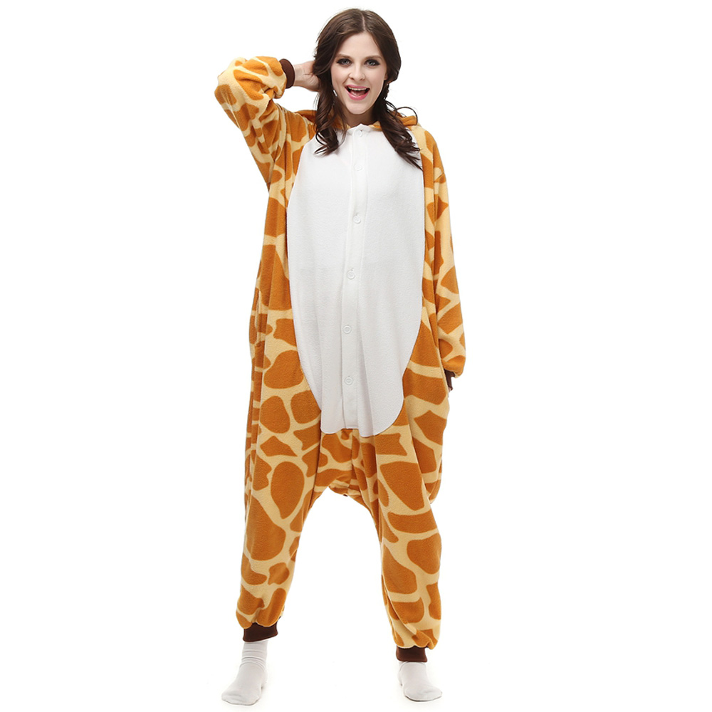 Giraffa Kigurumi Kostuum Unisex Vlies Pyjama Onesie