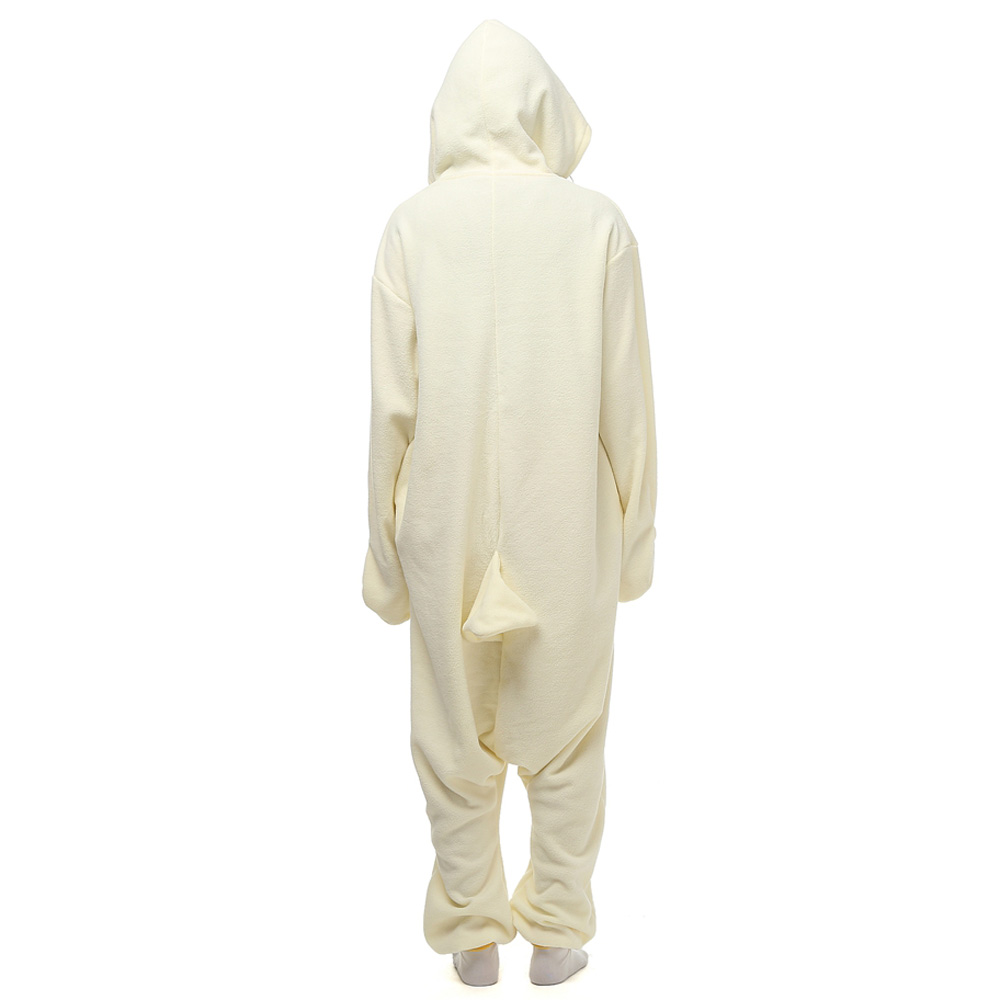 Hvid Kylling Kigurumi Kostume Fleece Pyjamas Onesie