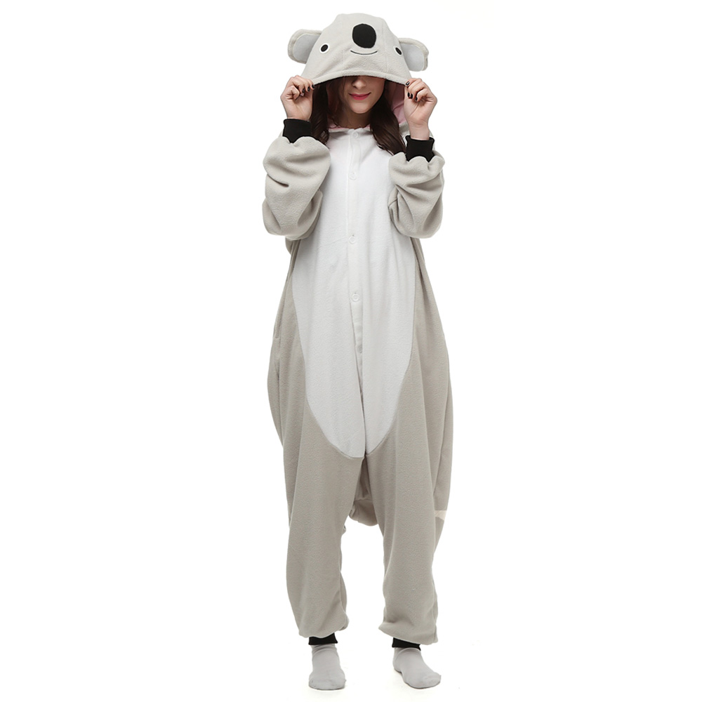 Koala Kigurumi Kostyme Polar Fleece Pyjamas Onesie Dyremotiv Tegnefilm