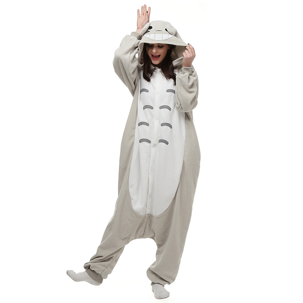 Min nabo Totoro Kigurumi Kostume Fleece Pyjamas Onesie