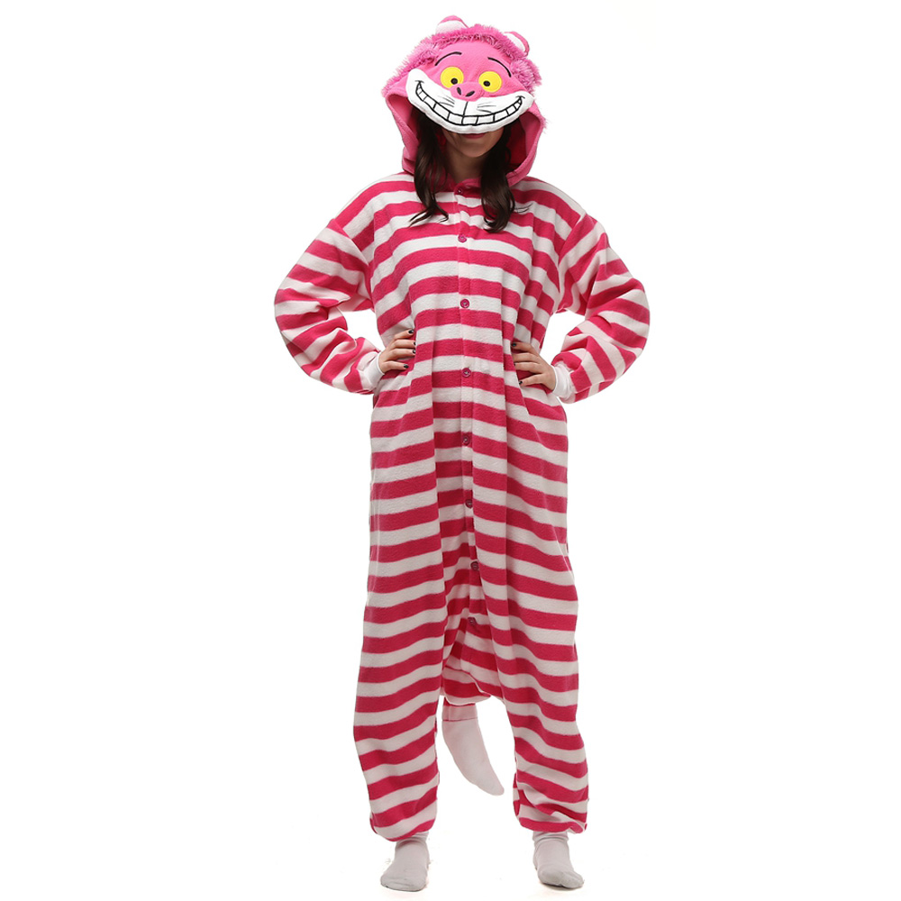 Gato de Cheshire Pijamas Kigurumi Disfraces Unisex Franela Onesie