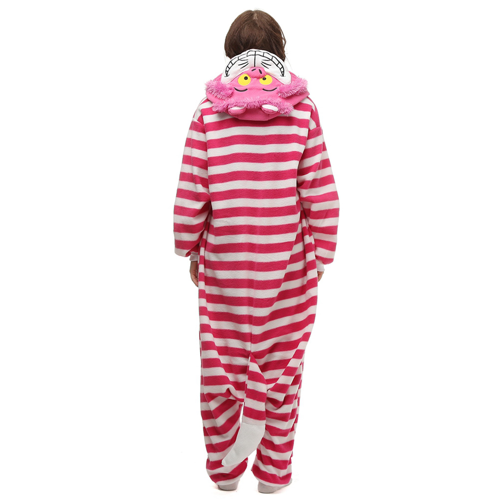 Cheshire Cat Kigurumi Kostuum Unisex Vlies Pyjama Onesie