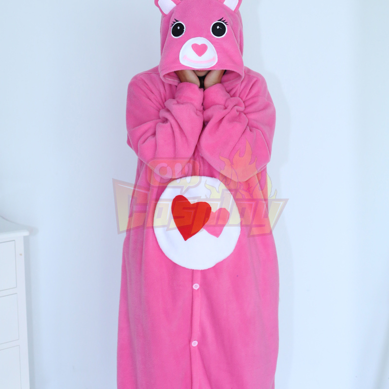Adult Pajamas Animal Pink Teddy Bear Pajamas Polar Flleece Pajamas Kigurumi